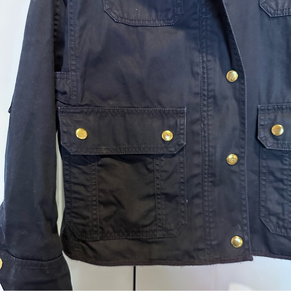 J.Crew Relaxed Boyfriend Field Jacket in Navy - Picture 8 of 15